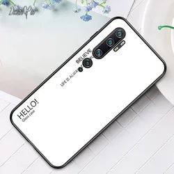 Cover For Xiaomi Mi Note 10 Lite Covers DECLAREYAO Hard Coque For Xiaomi Mi CC9 Pro CC9e Case Tempered Glass Silicone Soft Edge