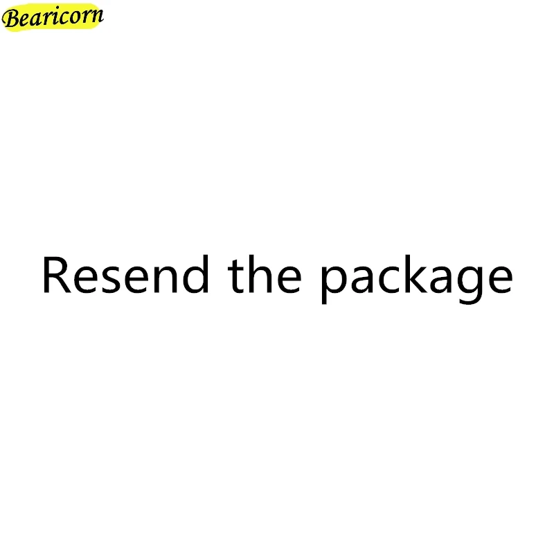 Resend the package, New buyers, please do not place an order, the order will not be shipped.