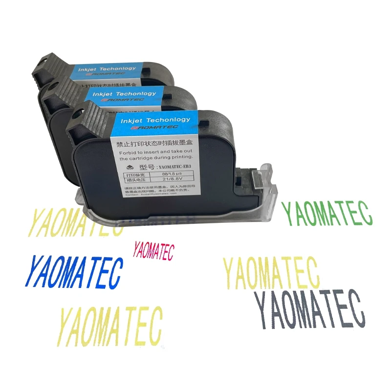 YAOMATEC-EB3 Handheld thermal inkjet Printer Fast Dry Eco Solvent Ink Cartridge for Unencrypted handheld printer