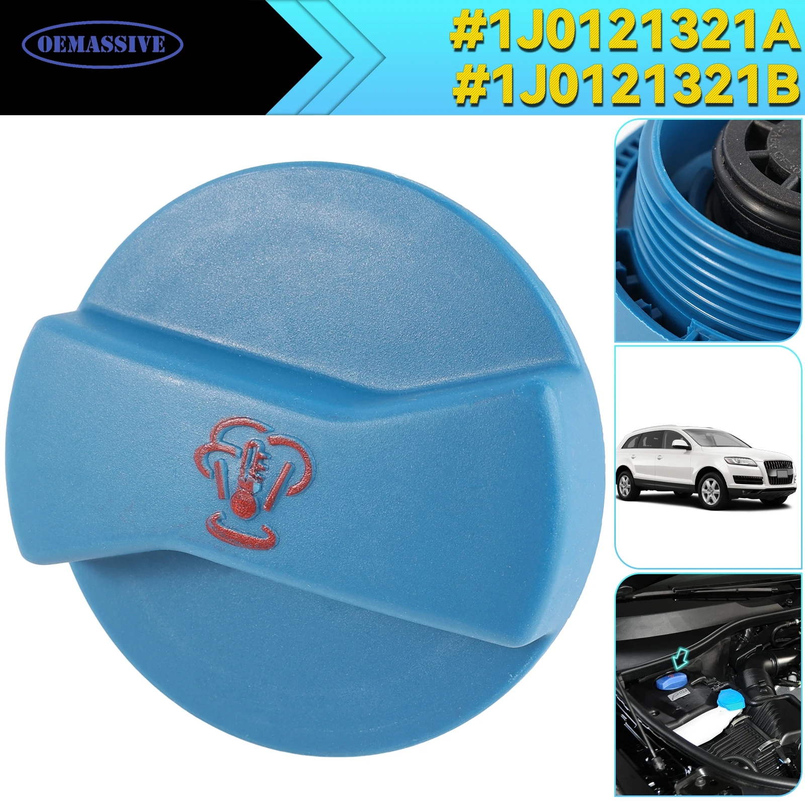 

1J0121321B 1J0121321A Крышка расширительного резервуара для охлаждающей жидкости радиатора для Audi A4 B5 A6 C5 A3 VW Golf IV Passat