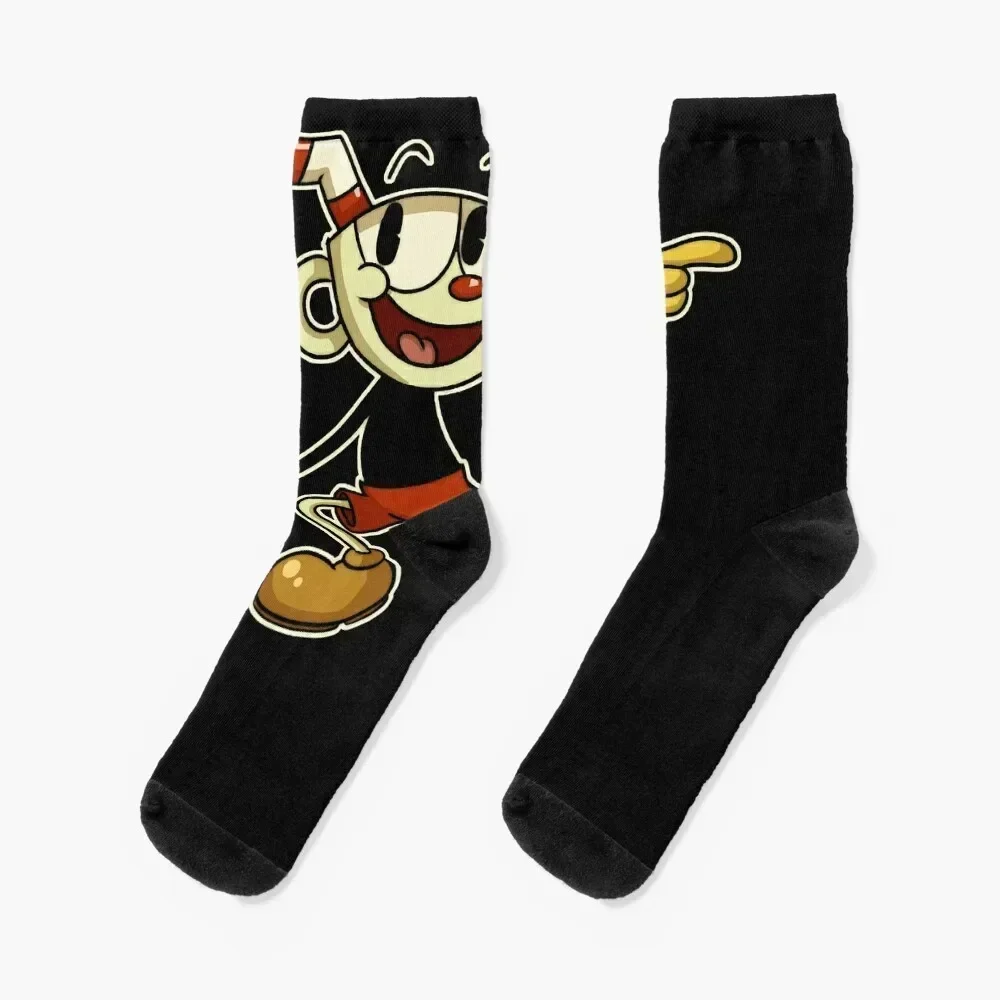 

Cuphead , cuphead, cuphead and mugman, cuphead game, cagney carnation, cagney carnati Socks Children's Boy Socks Women's