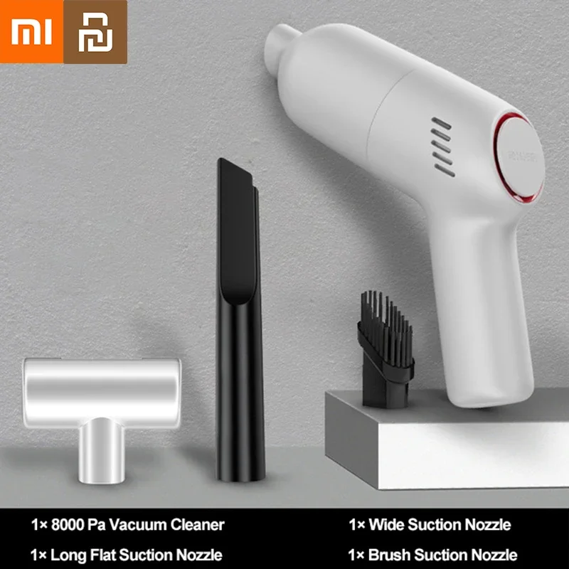 Xiaomi Youpin Vacuum Cleaner Wireless Car Strong Suction Handheld Auto Dual Use Mini Cleaner Tool Home Appliance Mite Removal Mi