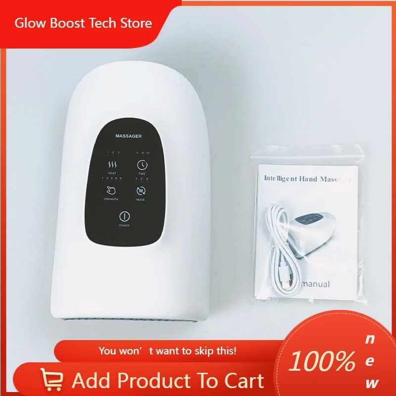 

NYSmart Library Source Factory Low Price Electric Hand Palm Finger Massager Smart Wireless With Air Pressure And Heat Compressio