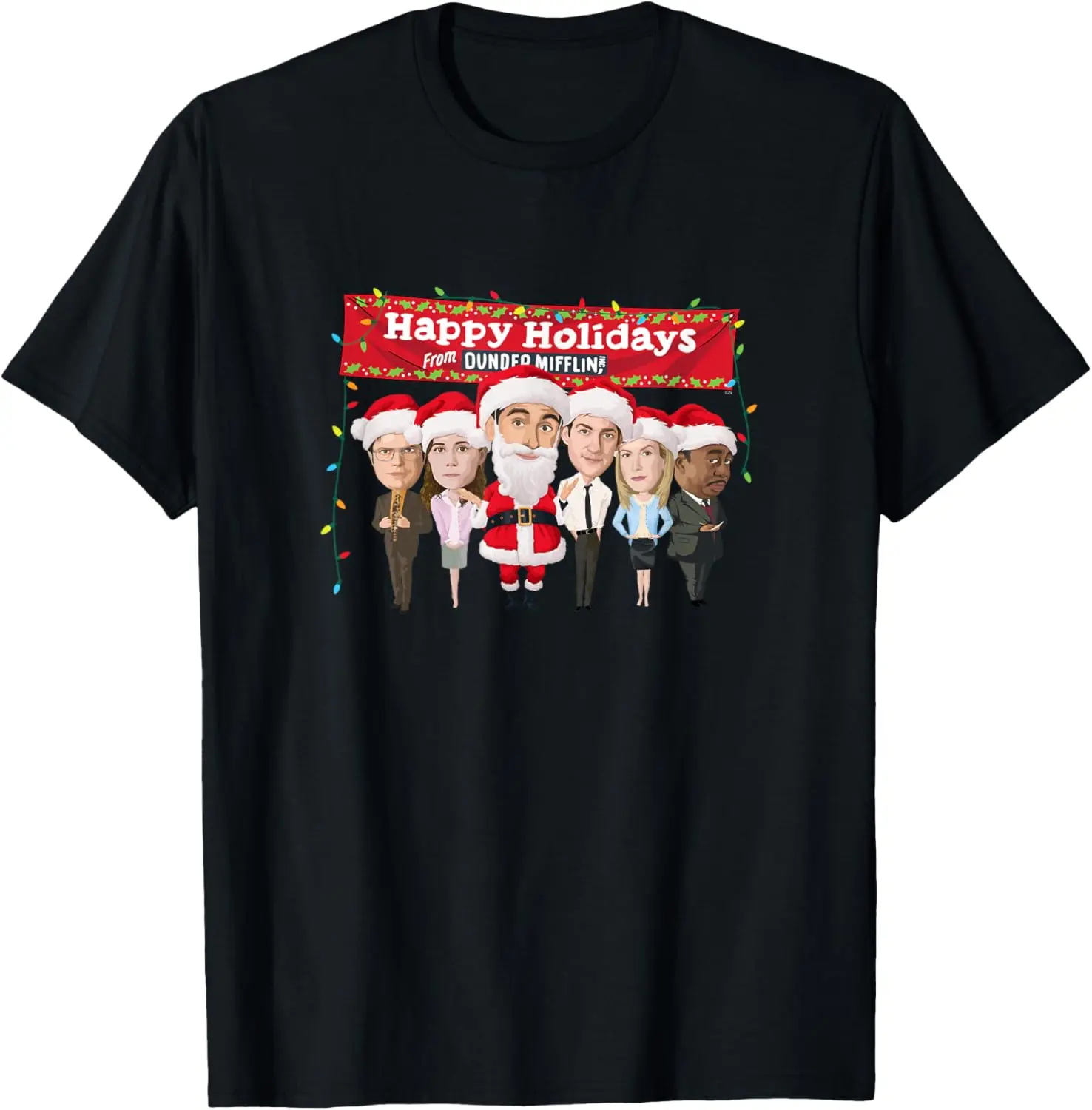 The Office Dunder Mifflin Happy Holidays T-Shirt