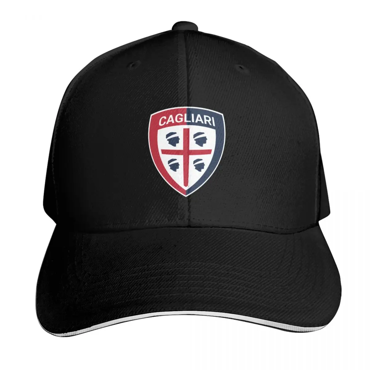 

The Cagliari Logo Baseball Cap fashionable men's big size hat hiking hat Sun Hats For Women Men's