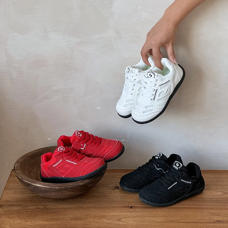 Athletic Shoes for Boys Girls New Autumn Children Running Shoes Non-slip Soft Sole All-day Comfort Kids School Trainers Sneakers