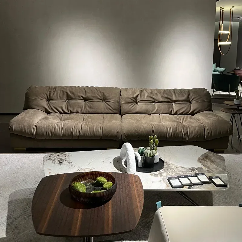 Italian light luxury skin feeling technology matte sofa