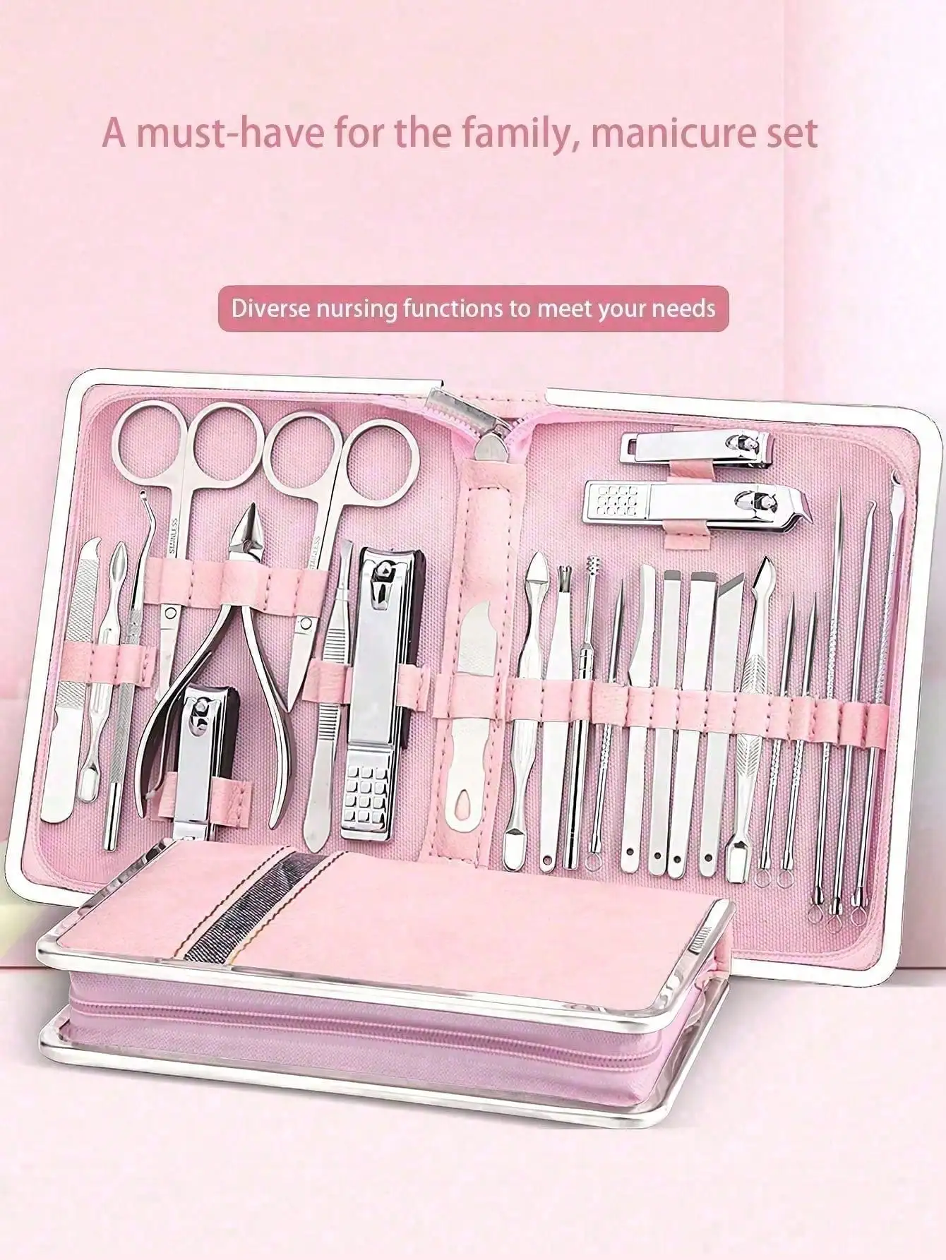 

Набор для стрижки ногтей, маникюрный набор, профессиональный педикюрный набор из нержавеющей стали, инструменты для ухода за ногтями рук и ног
