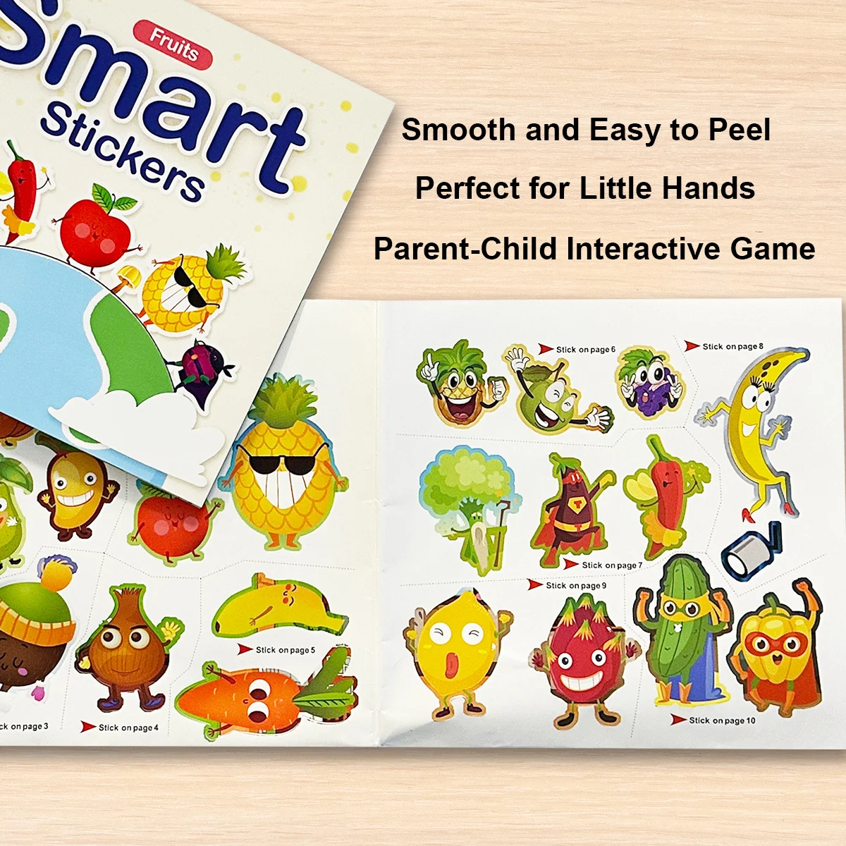 Fruits and Fun: A Moving Paper Crafts Sticker Book to Boost Imagination