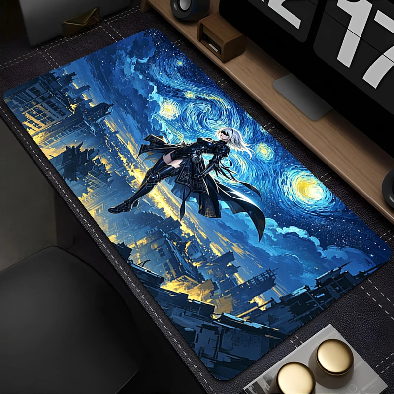 Mouse Pad Large PC Computer Desk Mat N-nier Automata 2b High-Quality Gaming Mousepad Anime Keyboard Gamer Accessories Table Pad