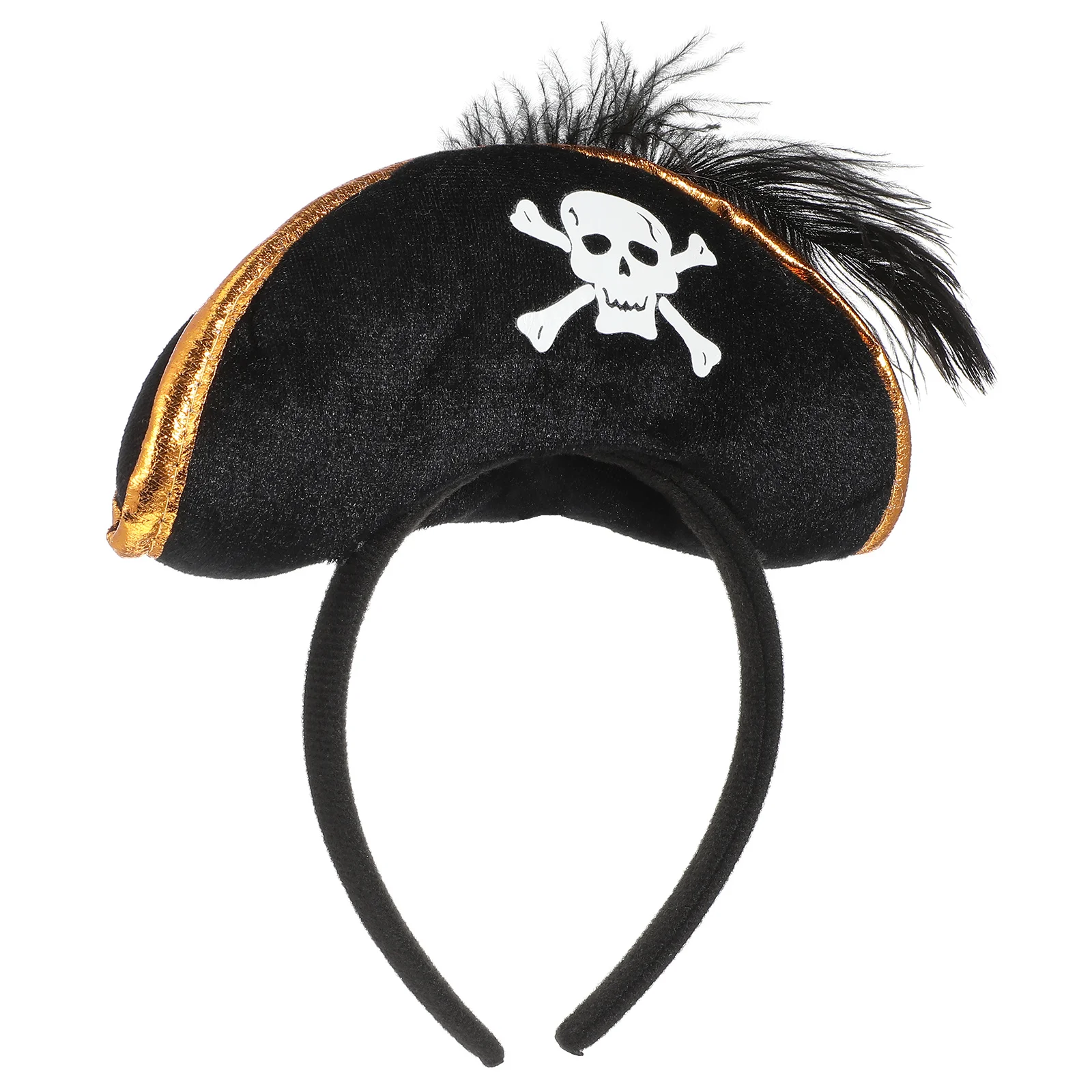 

Skull Print Pirate Headband for Halloween Women Cosplay Party Hair Accessory Adult Theme Costume Stage Show Headdress Decor