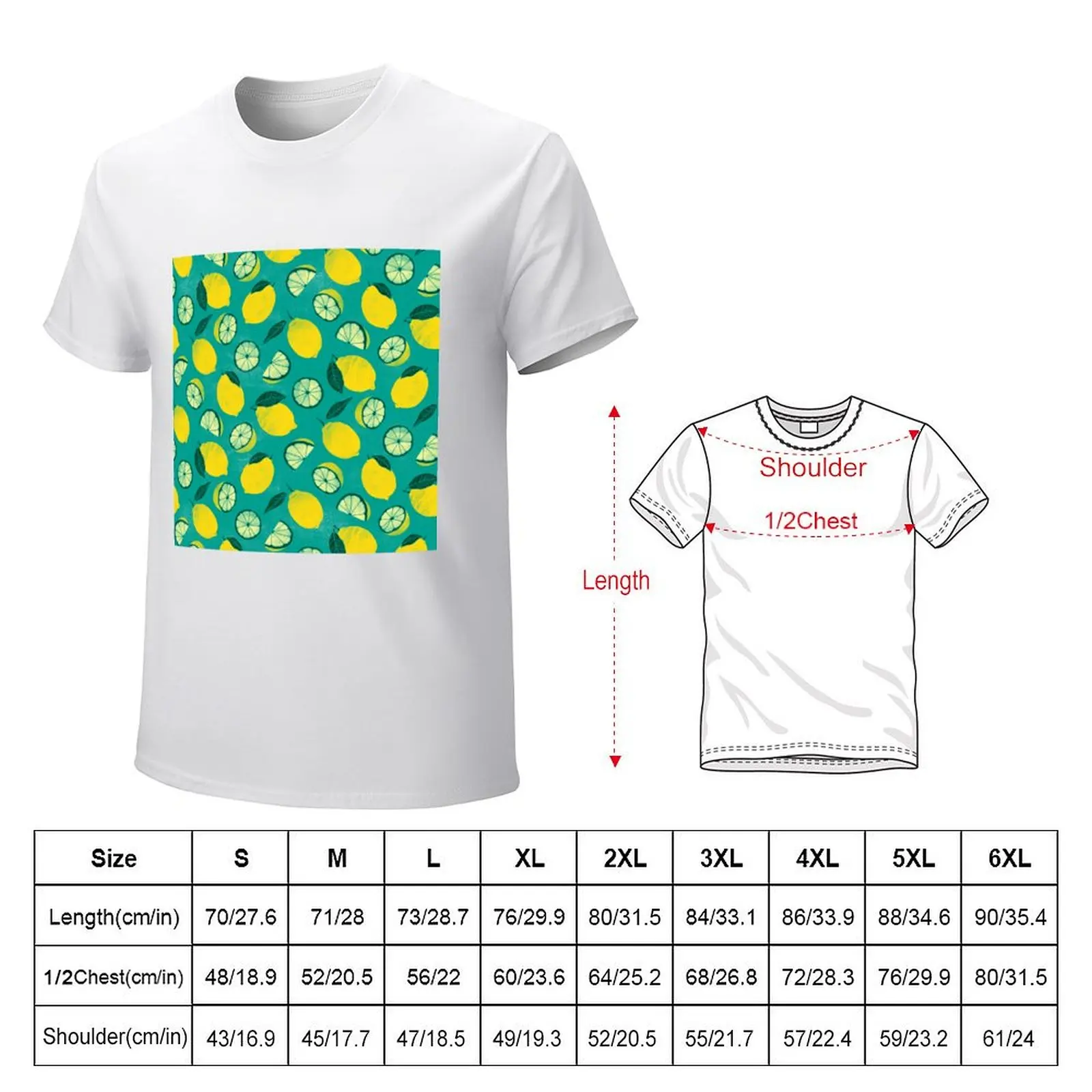 Lillac Summer Lemons T-Shirt plus size tops customs design your own oversizeds mens vintage t shirts