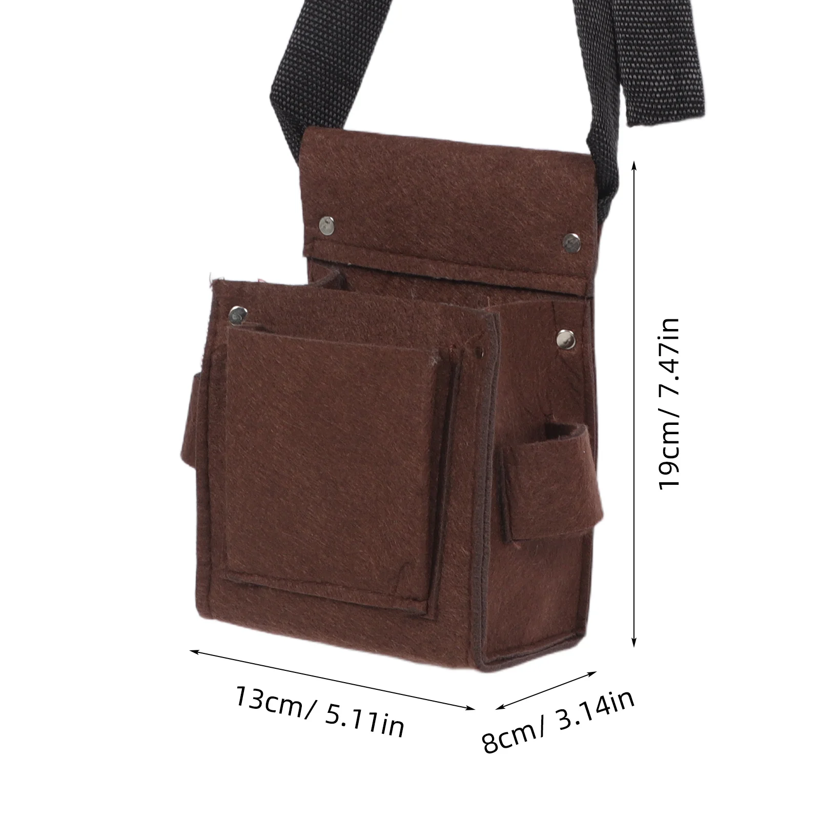 Mini set di attrezzi per bambini Borsa portaoggetti per cintura Organizzazione a due strati Comodo adatto per piccole mani Giardino esterno