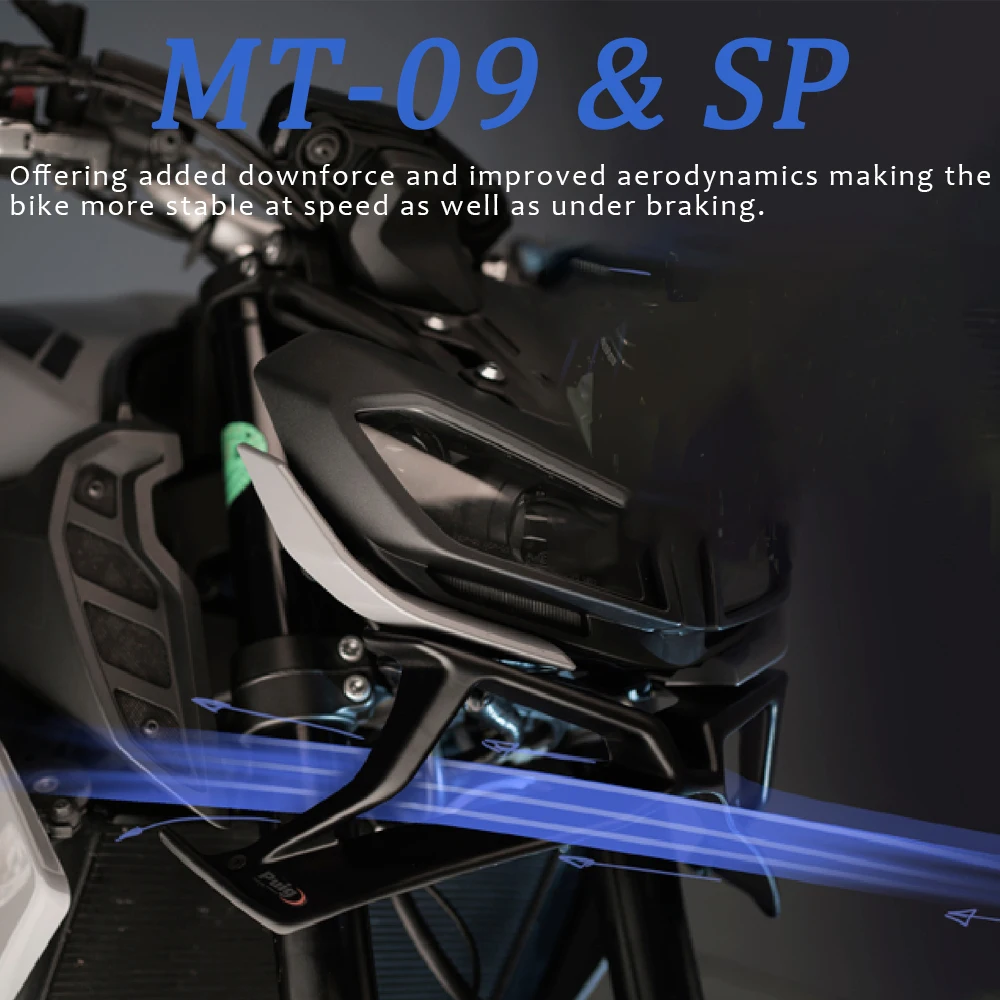 New 2020 2019 2018 2017 For Yamaha MT-09 MT 09 Front Downforce Spoilers MT09 SP Downforce Naked Frontal Spoilers Accessories