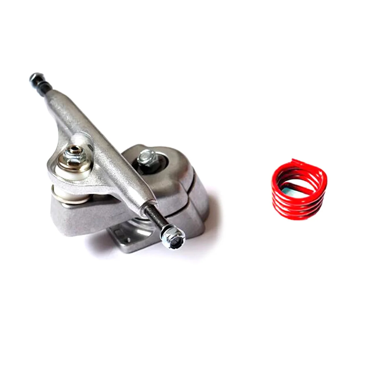 

B72A Surf Skate Trucks Integrated Bracket for Yow Meraki System Enhanced Edition Front Trucks,Silver+Red Spring