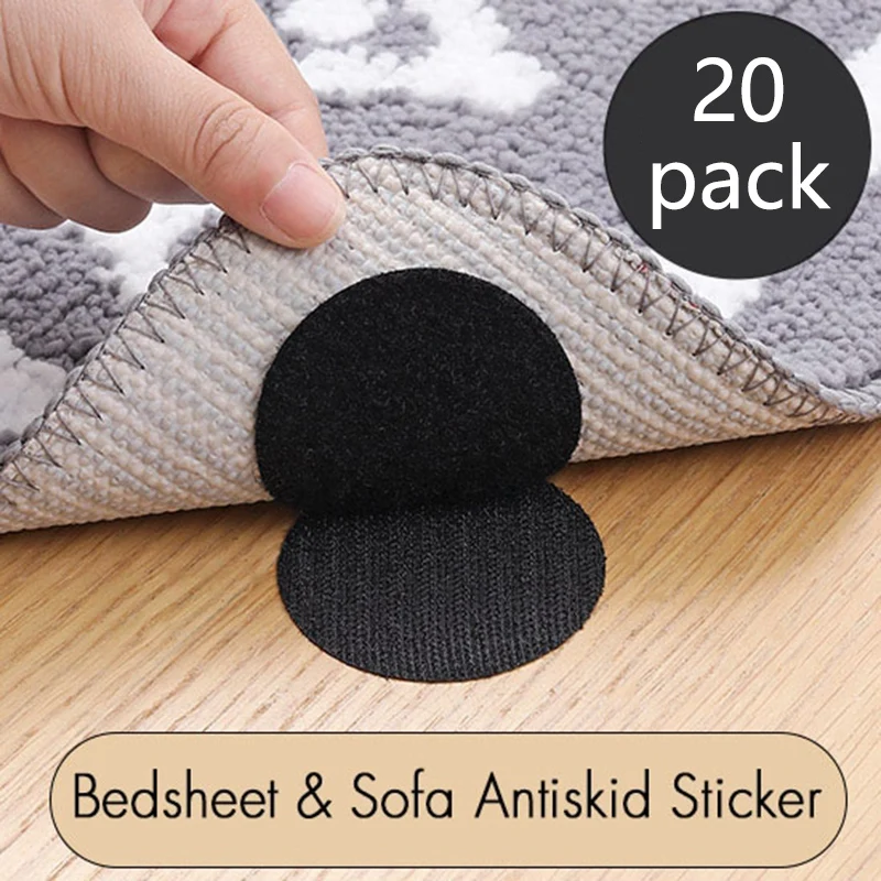 

20Pcs Household Sofa Cushion Fixing Sticker Bedsheet Anti-Slip Fixed Anchor Buckle Affixed Chair Desk Sticker 6Cm