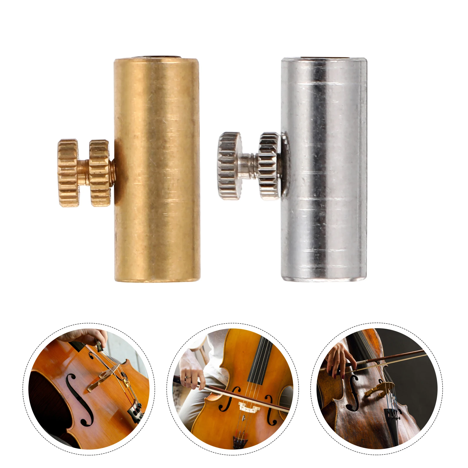 

2 PCS Wolf Sound Instrument Part Musical Cello Tone Copper Suppressor