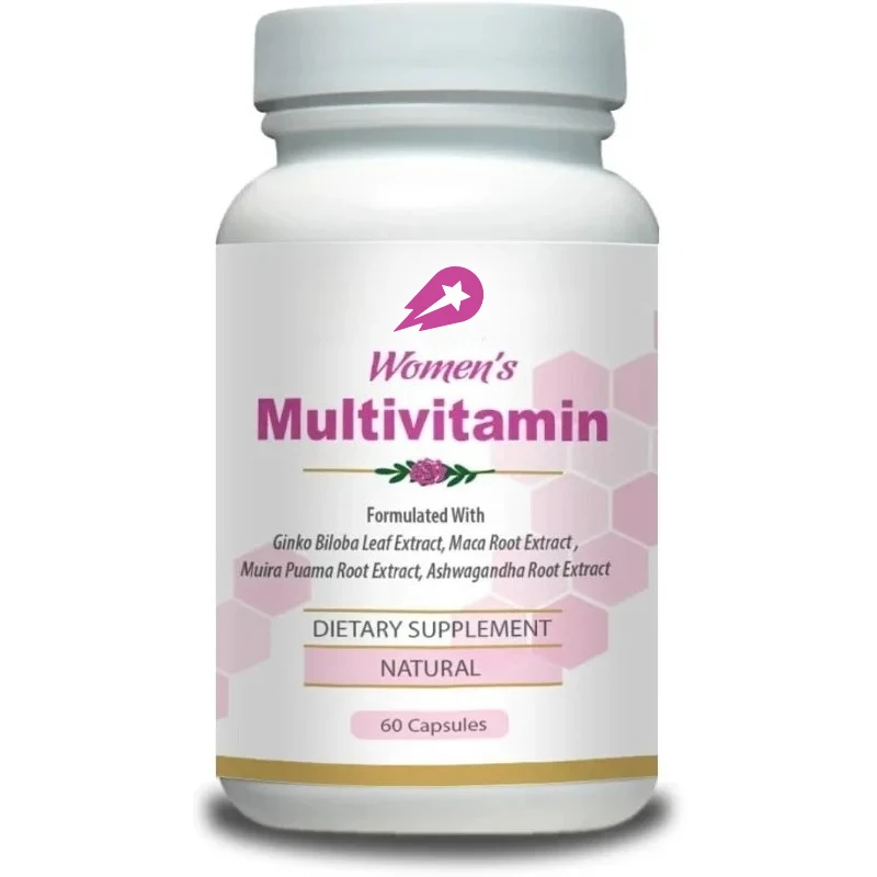 

Женские мультивитамины, включая железные, витамин D3, магний, мультивитамин B и травяные добавки - 60 капсул