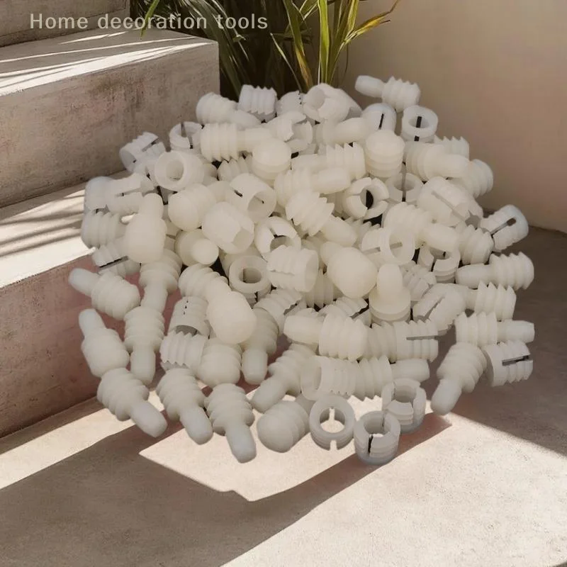 50er-Pack Dual-Gender-vorgespannter Gitter, spezielle Add-ons, Kunststoffmuttern, verdeckte Verschlüsse