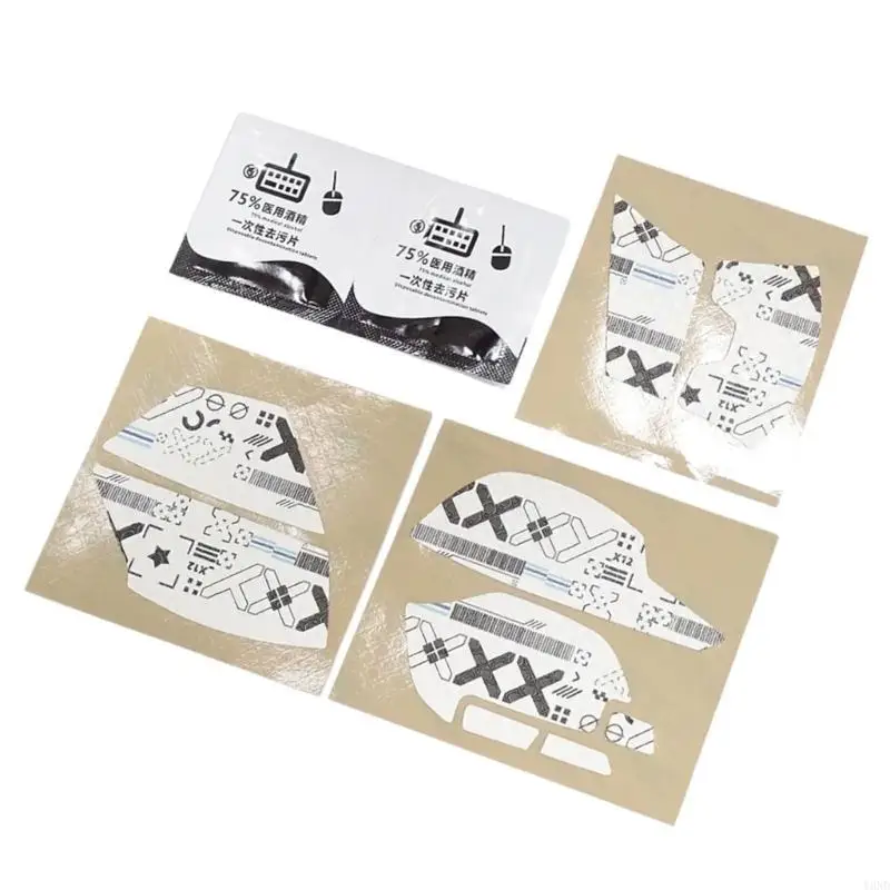 Sticker tap antislip untuk Basilisk v3x gaming mouse buatan tangan penggantian skate mouse y3nd
