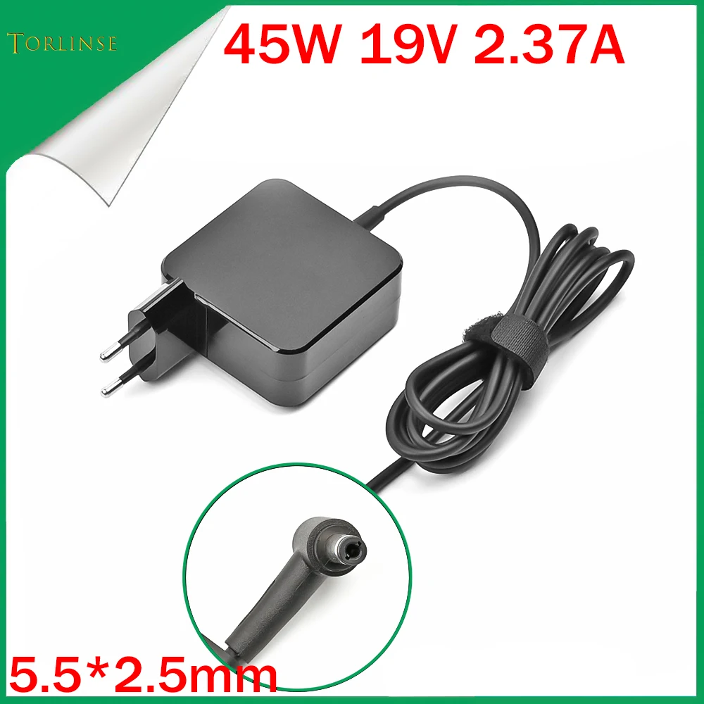 Cargador adaptador de 19V, 2.37A, 45W, 5,5x2,5mm, para Asus X450, X551CA, X555K53S, K52F, X555L, F555L, X552C, X550C, X550, X550L, X501A, ADP-45BW