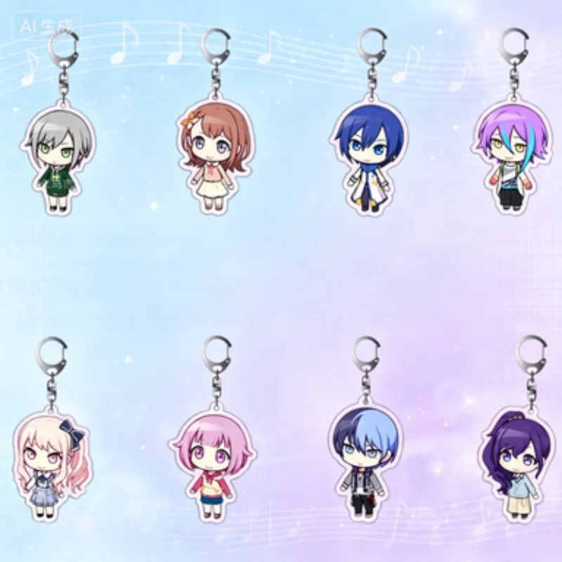 Project Sekai Colorful Stage Acrylic Keychains Anime Pendant Hoshino Ichika Aoyagi Toya Kamishiro Rui Mochizuki Honami Keyring