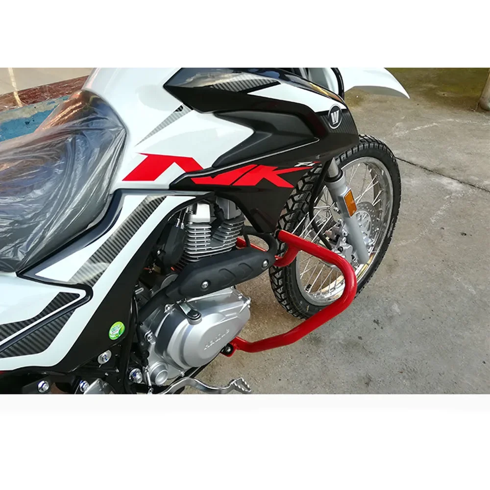 New For Haojue NK150 NK 150 Modification Accessories Bumper Front Guard Anti-Fall Bar Engine Guard Leg Guards And Feet