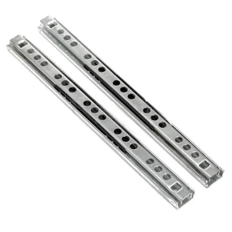 8-16 Inches Stainless Steel Drawer Slides Soft Close Drawer Track Rail Sliding 2-Section Cabinet Slides Furniture Hardware