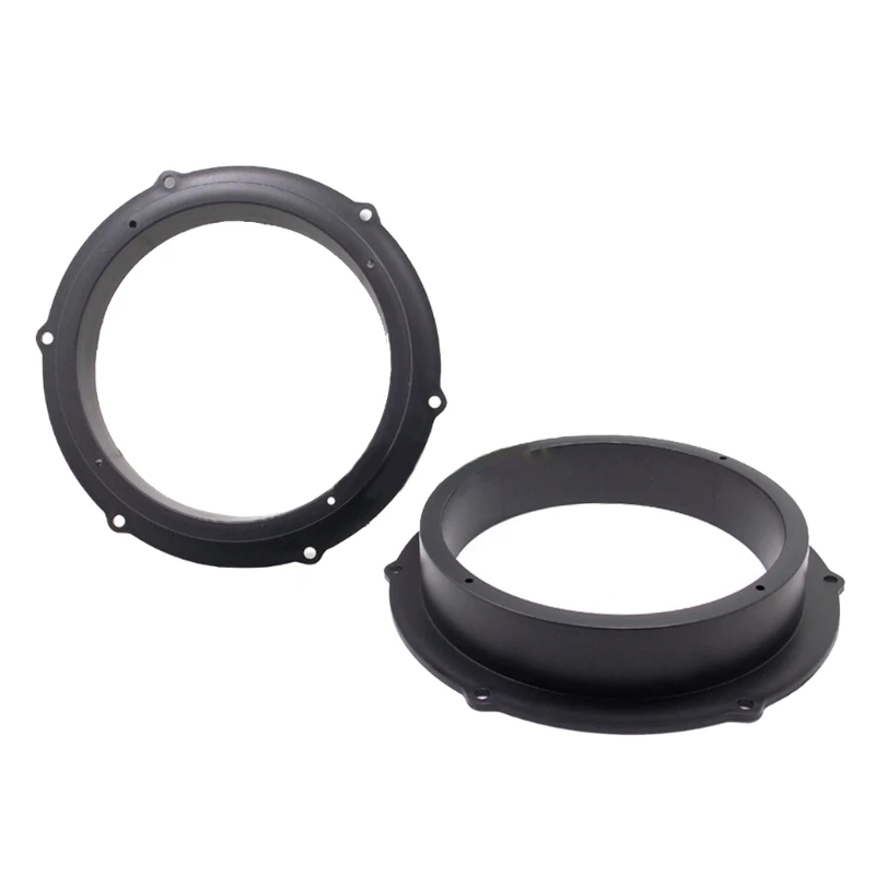 

QM82 2pcs 6.5 Inch Speaker Adapter Rings Mounting Bracket Mat Rings Holder Fit for Magotan-Skoda Car Solid Cushion Horn