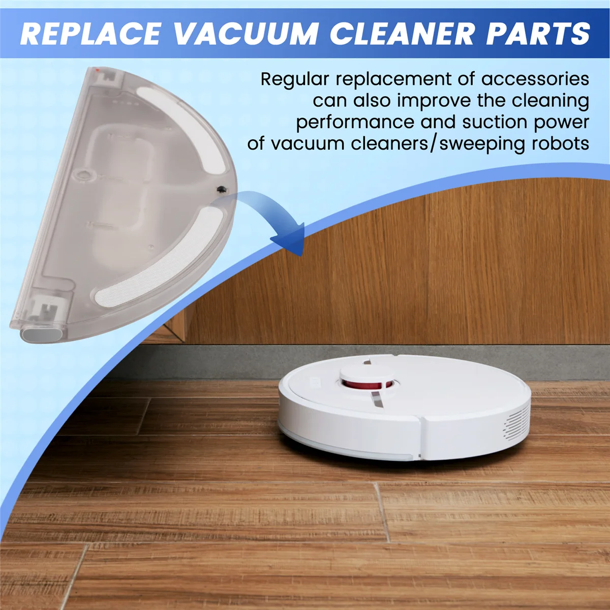 ГОРЯЧИЙ резервуар для воды для Xiaomi Dreame D9/L10 Pro, запасные части для пылесоса, сменный ящик для хранения воды, аксессуары A