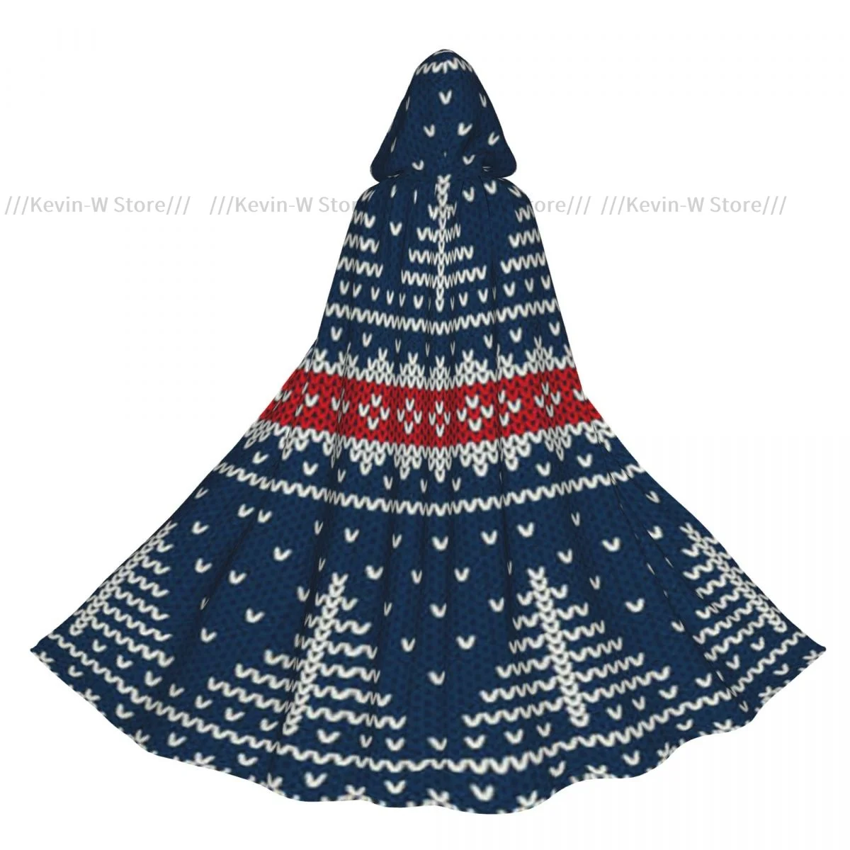 

Adult Cloak Cape Hooded Winter Holiday Pattern Medieval Costume Witch Wicca Vampire Elf Purim Carnival Party