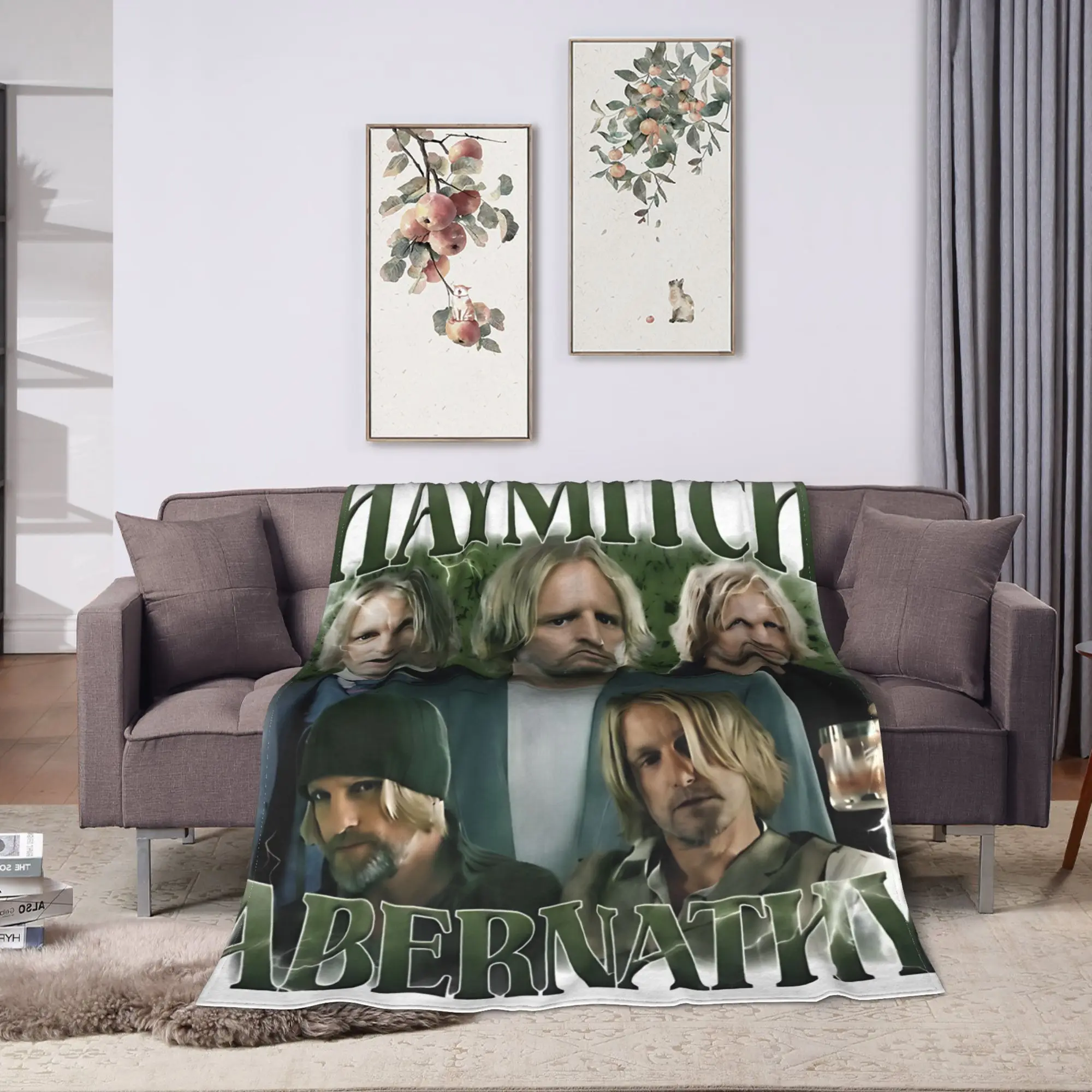 Haymitch Abernathy Sunrise on the Reaping Blanket Warm Soft Novelty Plush Bedding Throws Couch Chair Flannel Bedspread Bed Cover