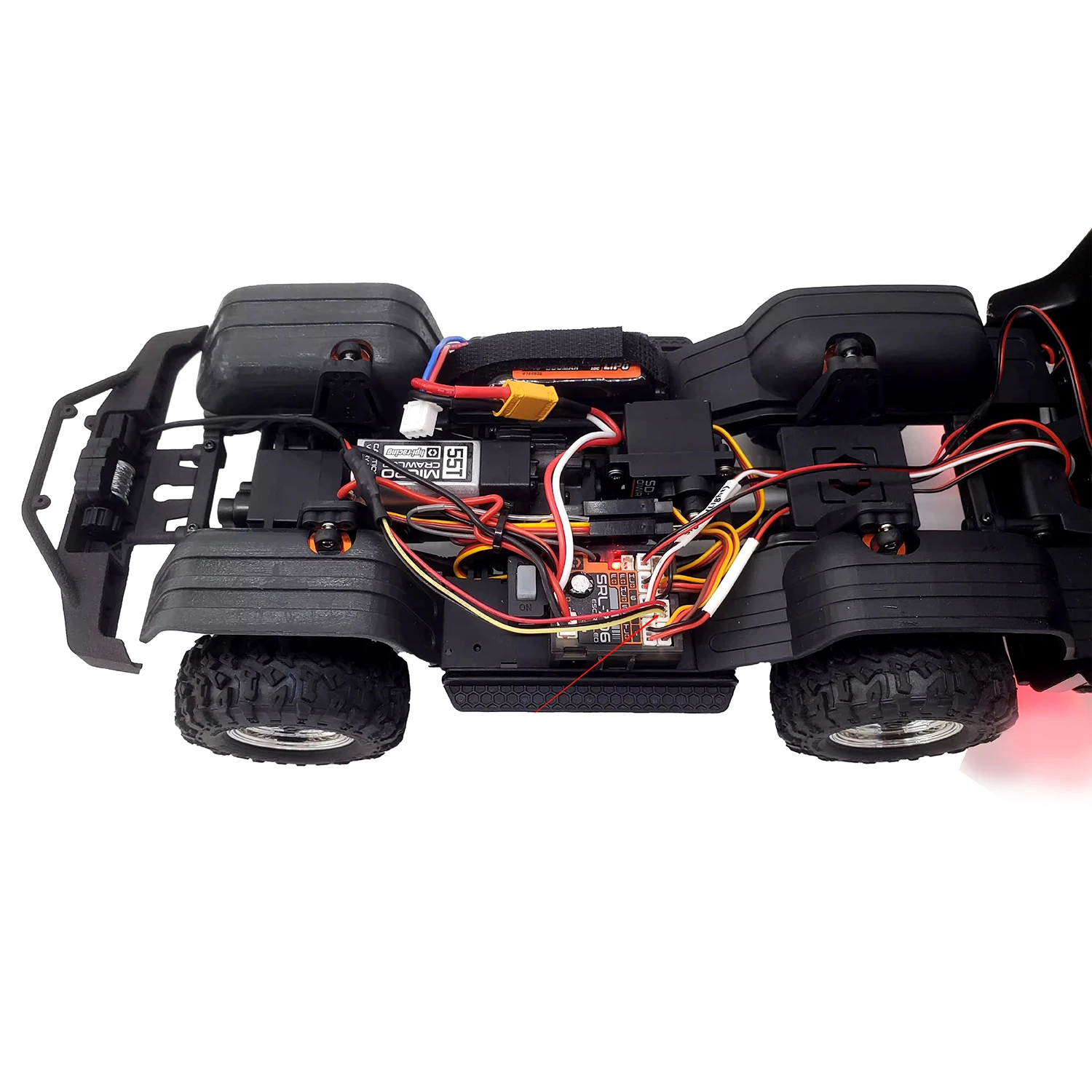 กว้านจําลอง + กันชนหน้าพร้อมไฟ LED สําหรับ Hpi Venture ประดิษฐ์ 1/18 Toyota Hilux Hynix รุ่นแปรงกว้านพิเศษ