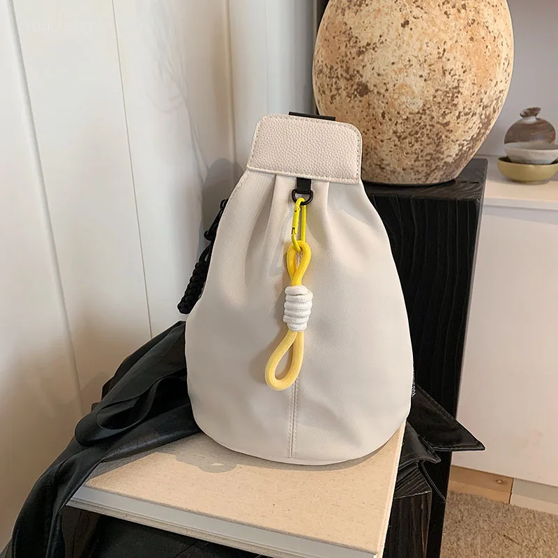 Bolso de pecho de moda versátil, minimalista, informal, de gran capacidad, con cremallera lateral, bandolera deportiva para mujer