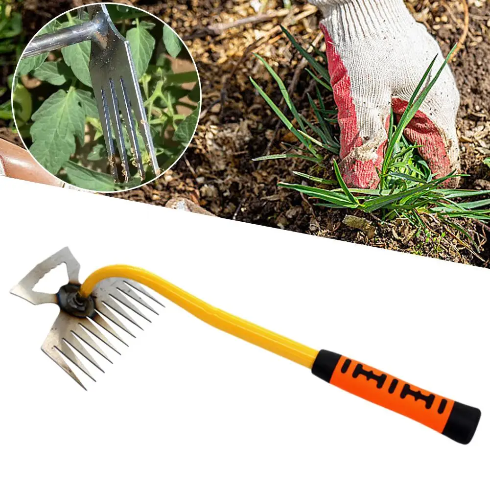 11 ฟัน Weeding Magic TOOL Multi-Function Weeder หญ้า Weeding หม้อยกต้นกล้า Land หว่านเครื่องมือดินสวนอุปกรณ์เรา G4C2