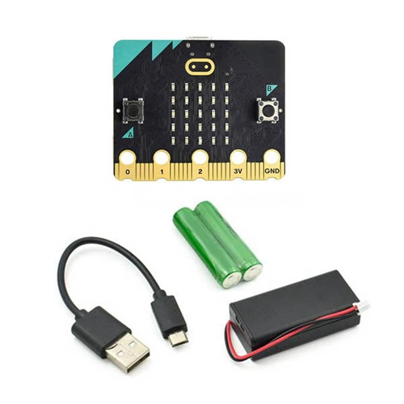 

Microbit V1.5 GO Starter Kit BBC Smart Car Kit/Qtruck/Python Education Microbit Supports AI And Machine Learning