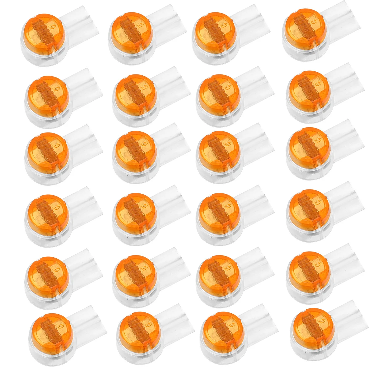 

200Pcs Moisture-Proof Telephone Wire Connectors K2 Button Type Double-Pole Terminal Blocks for Network Cable Signal Data Wire