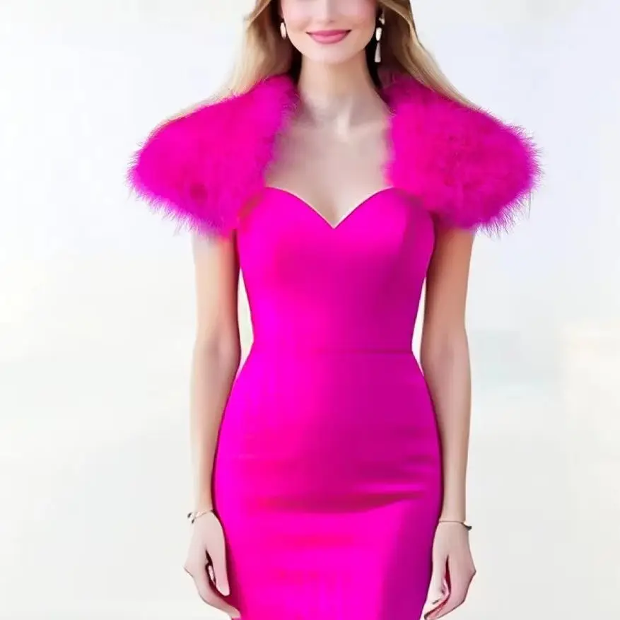 mini-sciarpa-in-vera-piuma-di-tacchino-mantella-in-pelliccia-colletto-color-bubblegum-dopamine-b230843-in-offerta