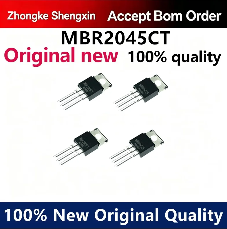 （5pcs）MBR2045CT B2045G MBR2045CTG Schottky rectifier diode 20A 45V TO-220