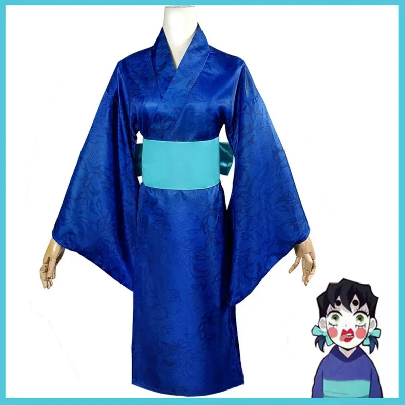 

CyAnime Agatsuma Zenitsu Kamado Tanjirou Hashibira Inosuke Cosplay Costume Japanese Kimono Bathrobe Man Woman Halloween Party Su