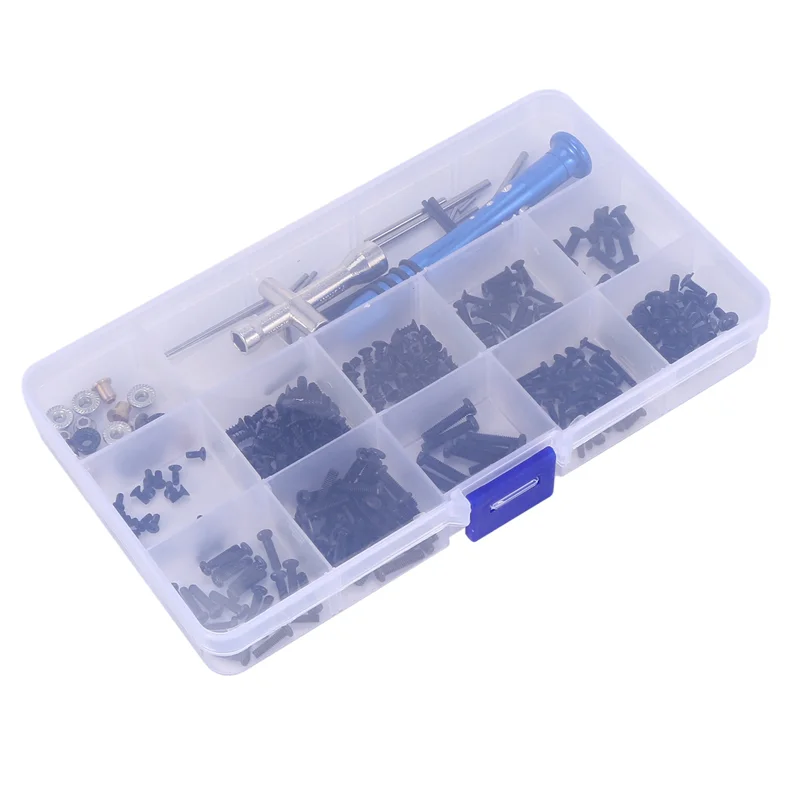 Vis YSUN-10X M2 M2.5 M3 pour Wltoys 144001 1/14 RC, pièces de rechange de voiture, vis à tête cylindrique, vis à tête plate, demi-dent