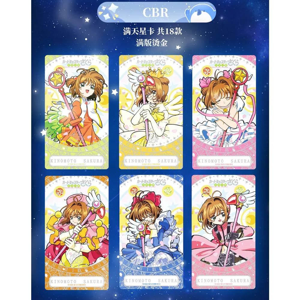 Magical Girl Anime Collection Cards for Kids Lovely Comic Protagonist Popular Cartoon IP Co Branded Cards Festival Gifts Toys