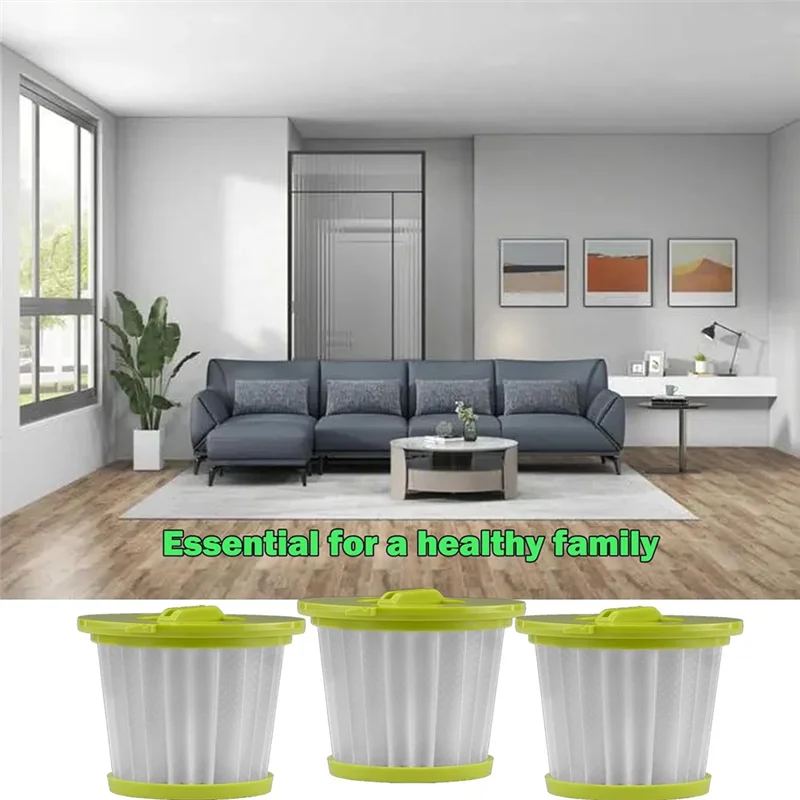 

-A90P 3Pcs Washable Reusable Filters For Ryobi PCL700 PCL704 CL705,Vacuum Filter Set,Hand Vacuum Cleaner Replacement Parts Acces