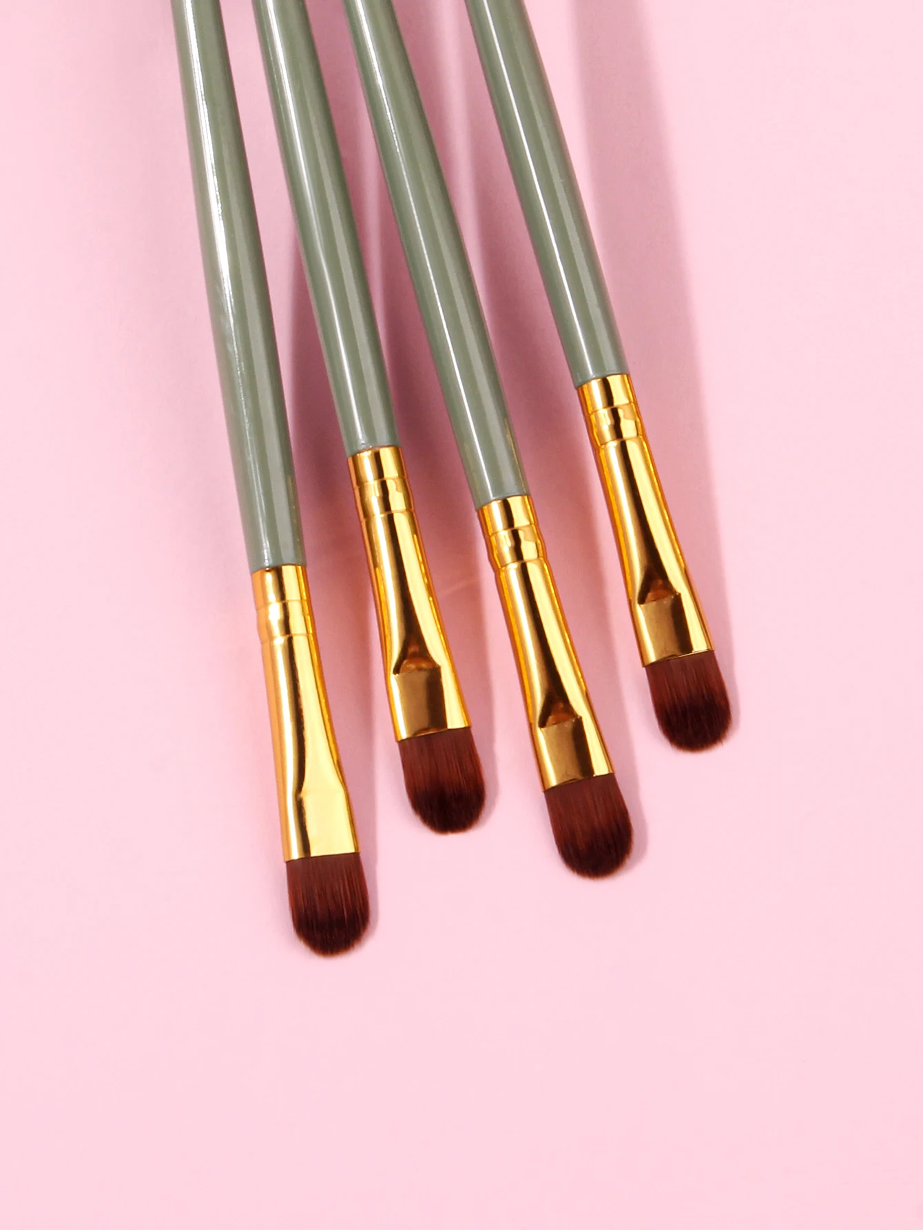 Ultra-Thin Eyebrow Brush Set -4Pcs Angled Precision Eyeliner MakeupBrushes, Synthetic Bristles Slanted Eyeshadow Eye Brow Tintin