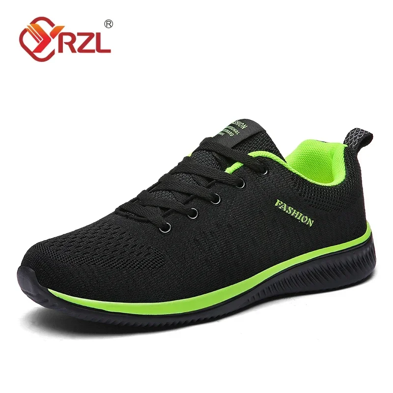 YRZL Men Running Sneakers Women Lightweight Sport Shoes Classical Mesh Breathable Casual Shoes Male Fashion Moccasins Sneakers