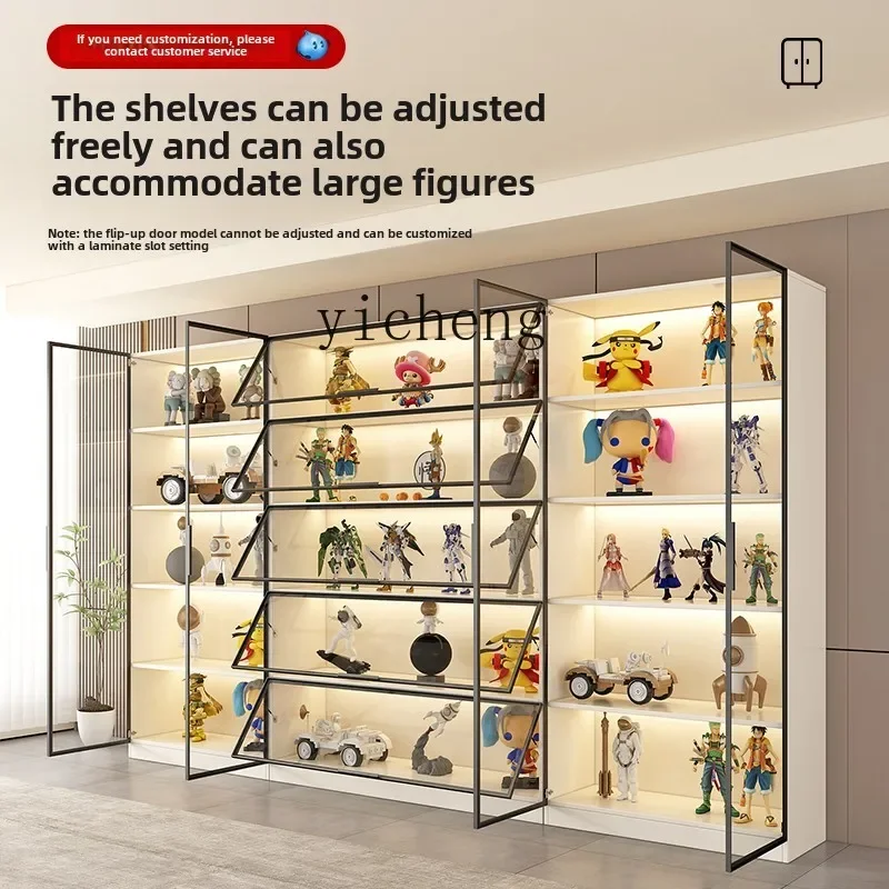 l2 light luxury figure display cabinet tempered glass modern simple toy display model display cabinet