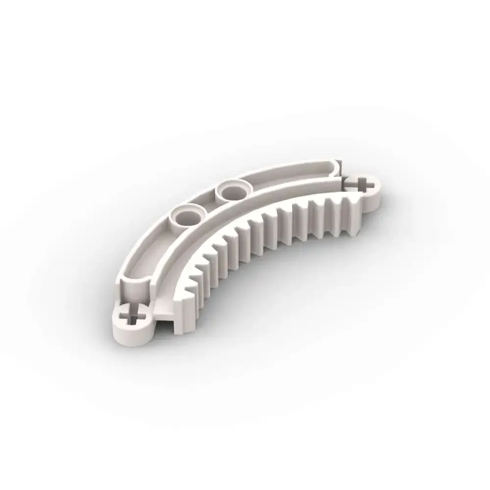 Moc 1 pçs parte tijolos 78442 engrenagem rack 6x6 blocos de construção kit curvado de alta tecnologia partícula montar brinquedos diy crianças presentes de aniversário