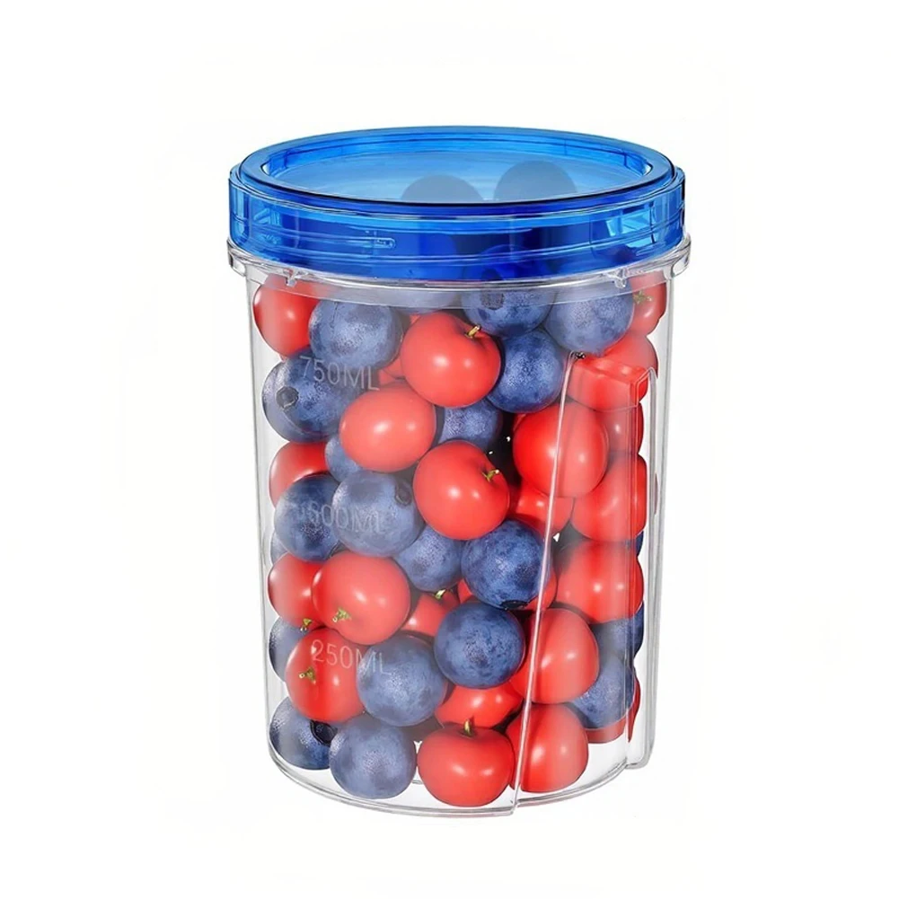 Round Food Storage Containers Set for Kitchen Organization with Airtight Lids for Freshness and Stackable Design