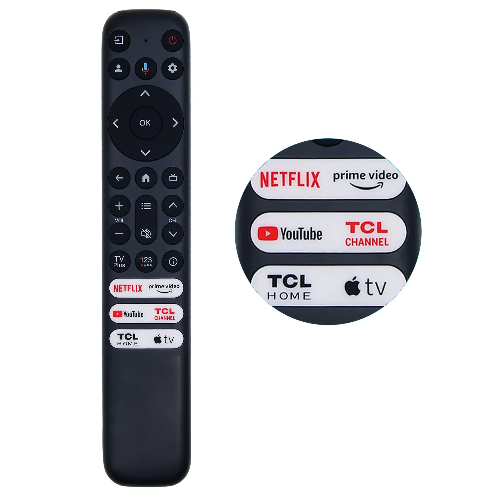 

New RC813 FMB1 Voice TV Remote Control for TCL Smart TV FMB3 55Q650G 55Q670G 70S470G 85QM850G with Voice Function