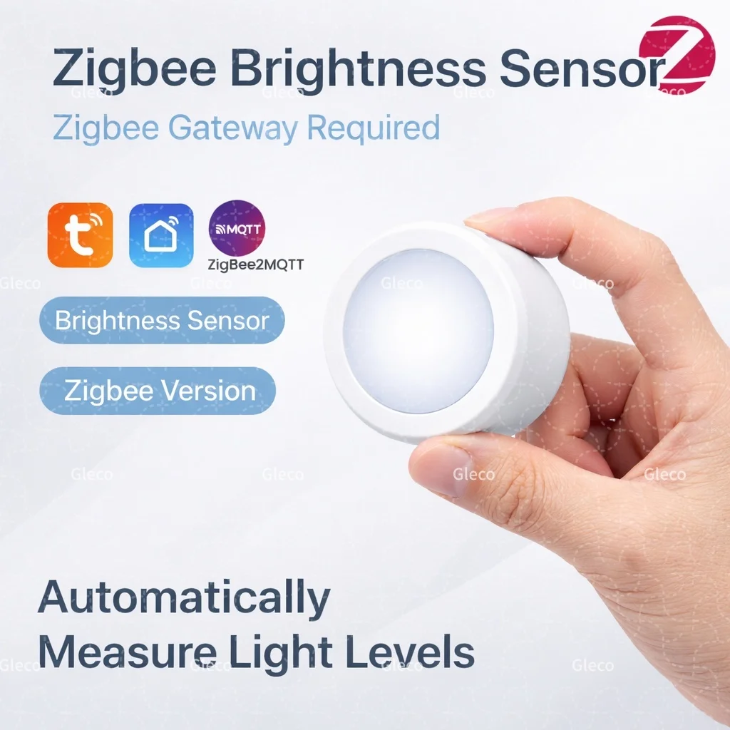 ZigBee Brightness Light Sensor Luminance Sensor Illumination Detector Home Automation With TUYA Smart Life Z2M Device Linkage